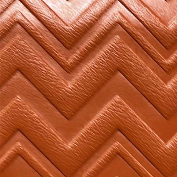 MISSONI NWT Chevron Embossed Flap Front Vegan Leather Eyeglass Case with Cloth - Picture 7 of 12